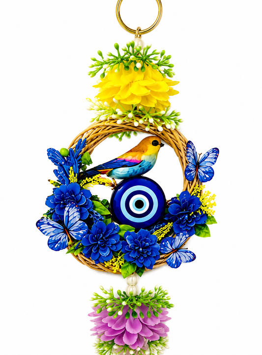 Lureva Lifestyle Bird & Evil Eye Decorative Door Hangings– Pack of 2