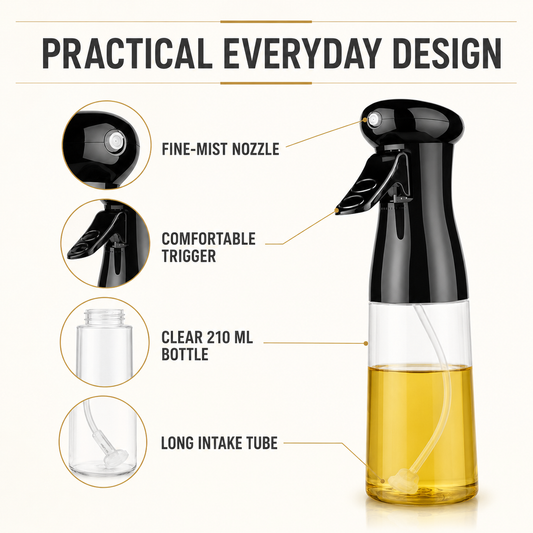 Mistelle G1 – Culinary Oil-Mist Vessel, Obsidian Black
