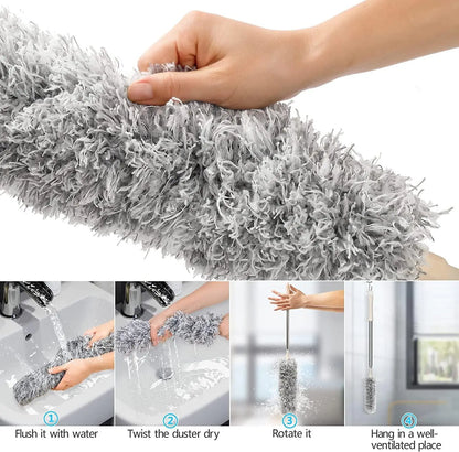 Aerowisp T100 – Telescopic High-Reach Cleaning Wand, Cloud Grey