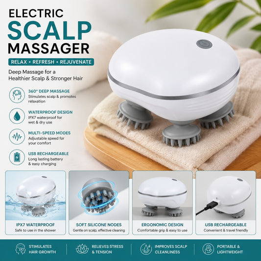 Elariq M4 – Cordless Personal Relaxation Device, Pearl White