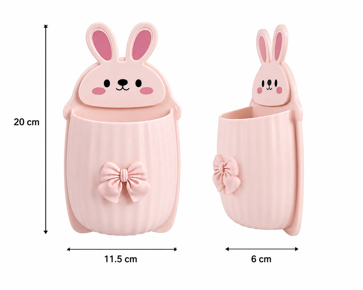 Bunny Self Adhesive Wall Organizer Pack of 2
