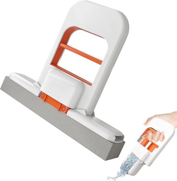 Mini Self-Squeeze Sponge Mop – Foldable Wet & Dry Cleaning Tool