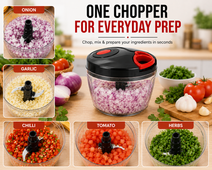 Lureva Lifestyle 400 ML Manual Pull Chopper