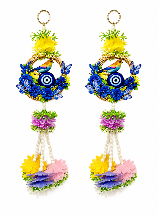 Lureva Lifestyle Bird & Evil Eye Decorative Door Hangings– Pack of 2