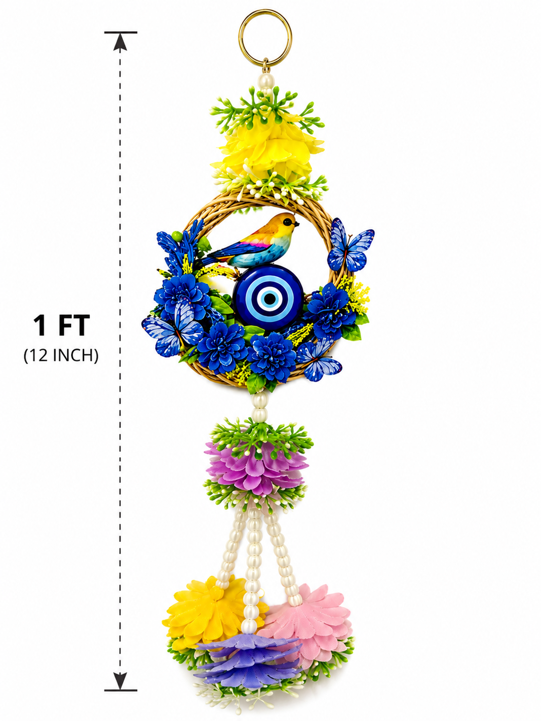 Lureva Lifestyle Bird & Evil Eye Decorative Door Hangings– Pack of 2