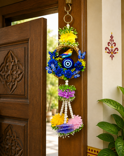 Lureva Lifestyle Bird & Evil Eye Decorative Door Hangings– Pack of 2