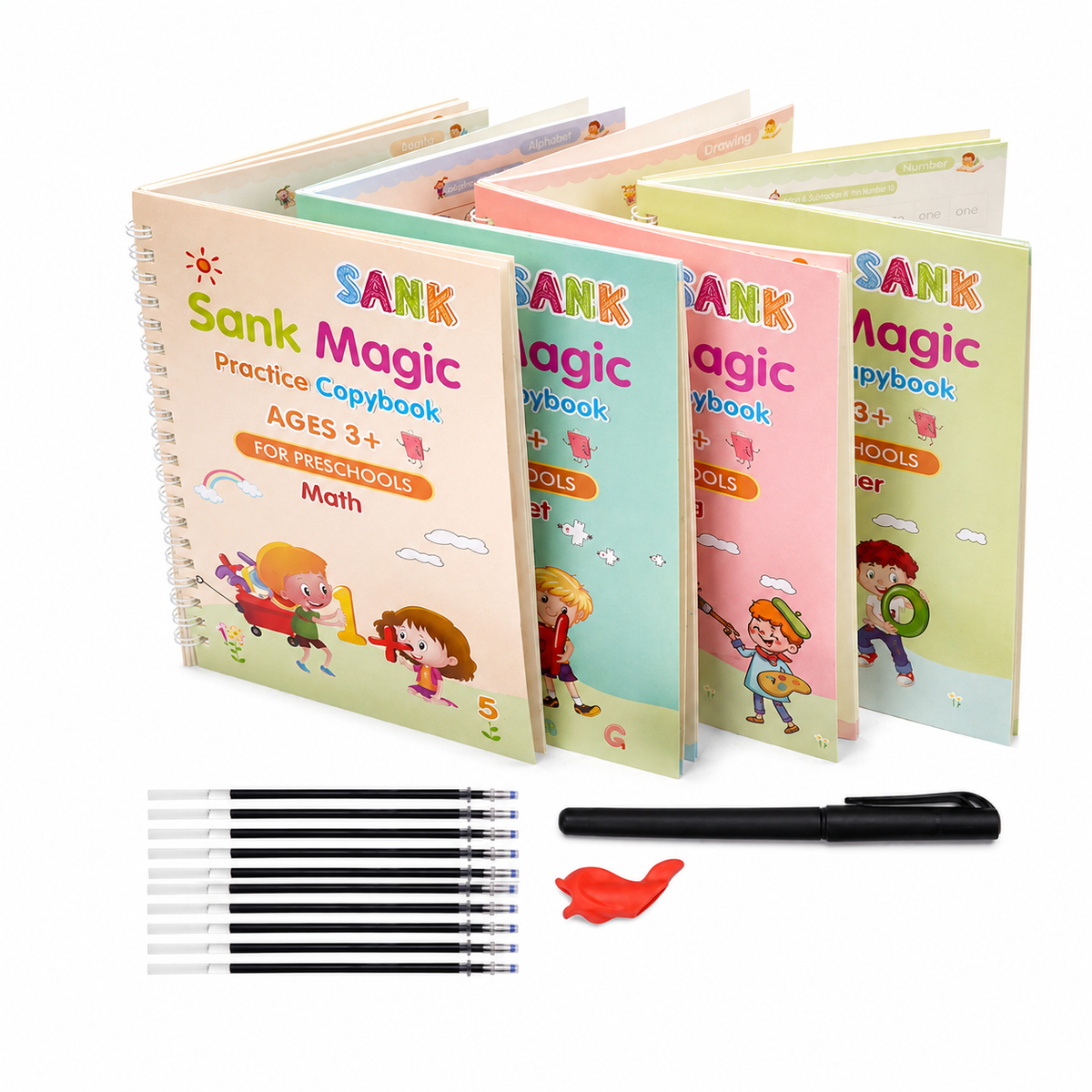 Traceora K4 – Reusable Early-Skills Studio, Four-Book Edition