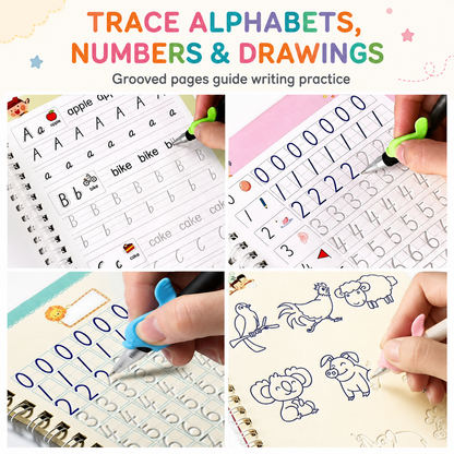 Traceora K4 – Reusable Early-Skills Studio, Four-Book Edition
