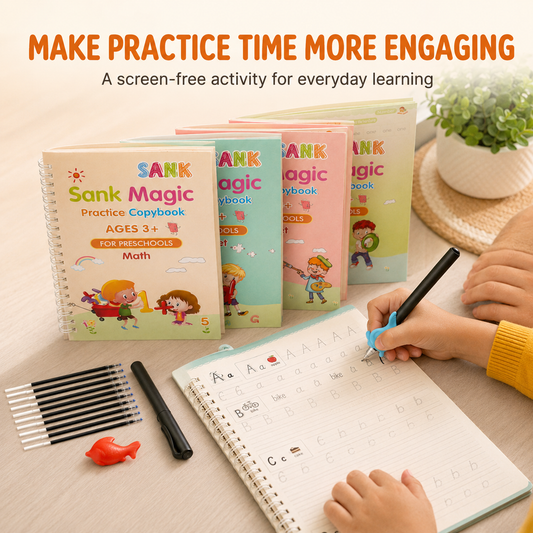 Traceora K4 – Reusable Early-Skills Studio, Four-Book Edition