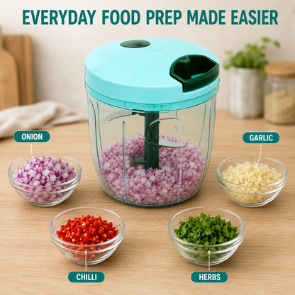 Chopelle C750 – Six-Edge Manual Prep Drum, Aqua Mint