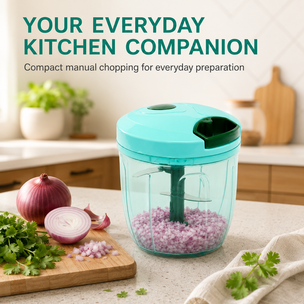 Chopelle C750 – Six-Edge Manual Prep Drum, Aqua Mint