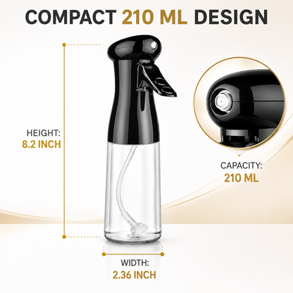 Mistelle G1 – Culinary Oil-Mist Vessel, Obsidian Black