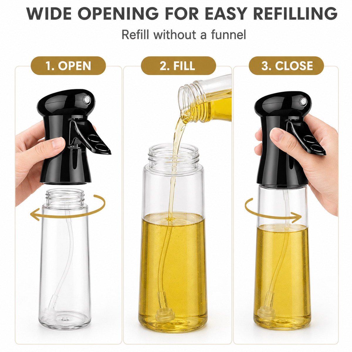 Mistelle G1 – Culinary Oil-Mist Vessel, Obsidian Black