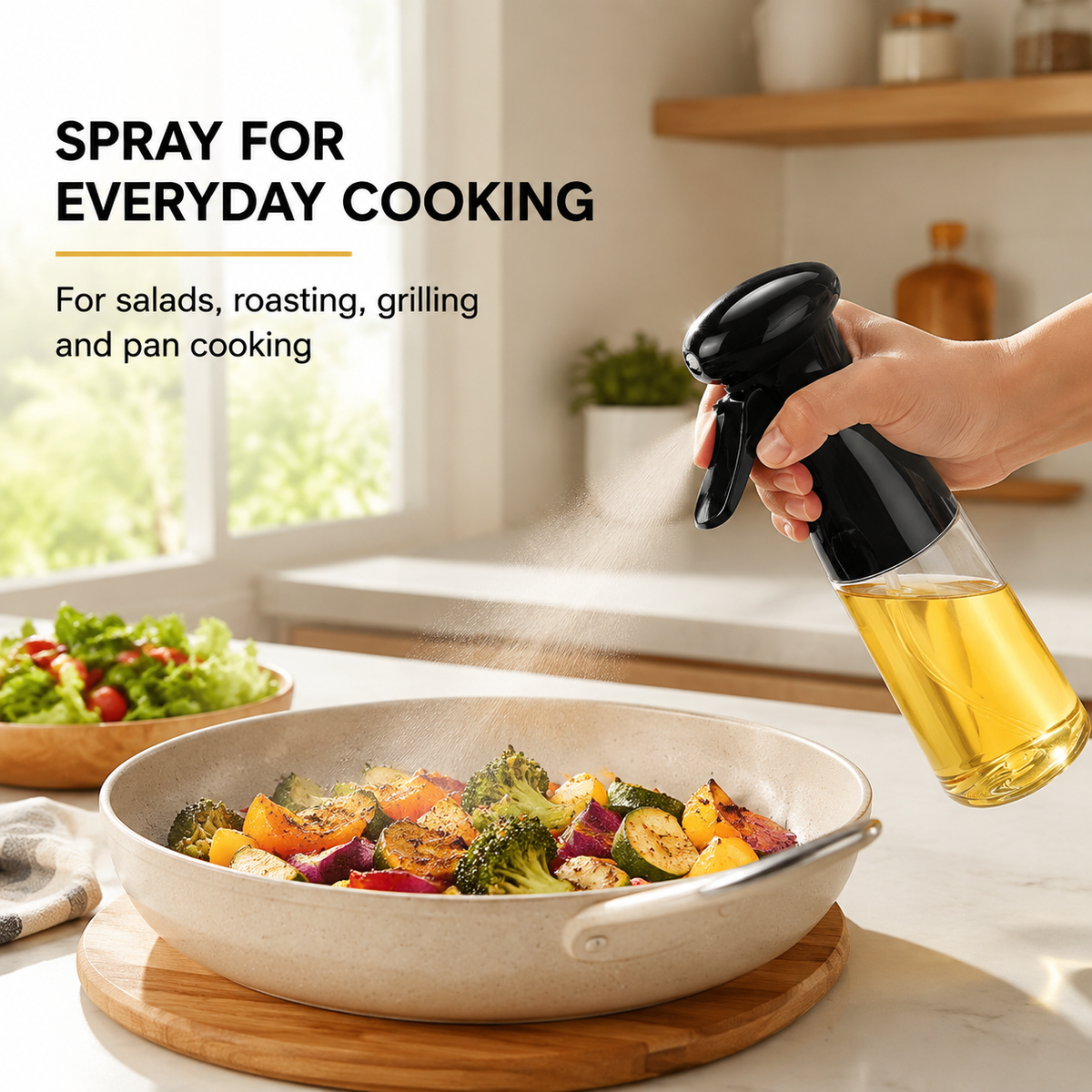 Mistelle G1 – Culinary Oil-Mist Vessel, Obsidian Black