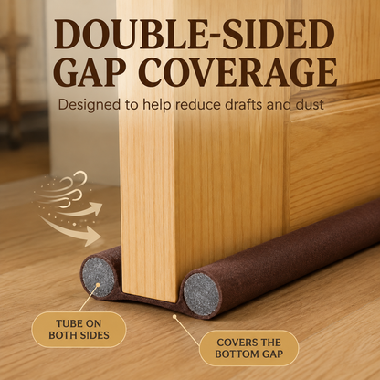 Silentra D2 Duo – Twin-Edge Door Comfort Barriers, Cocoa Brown