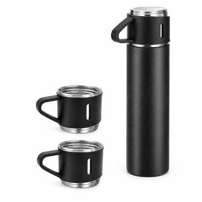 Thermelle V500 – Insulated Pour-and-Share Set, Midnight Black