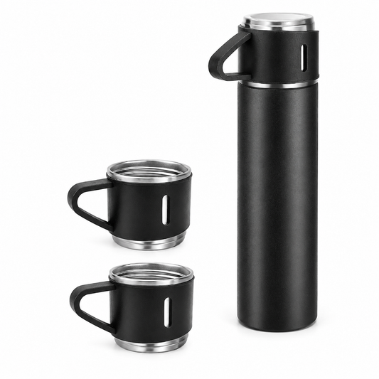 Thermelle V500 – Insulated Pour-and-Share Set, Midnight Black