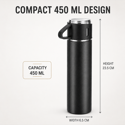 Thermelle V500 – Insulated Pour-and-Share Set, Midnight Black