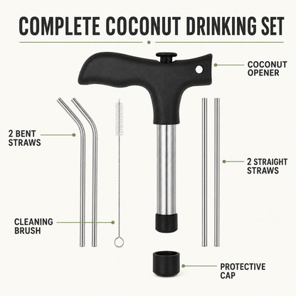 Cocovelle C7 – Fresh Coconut Access Kit, Onyx Black