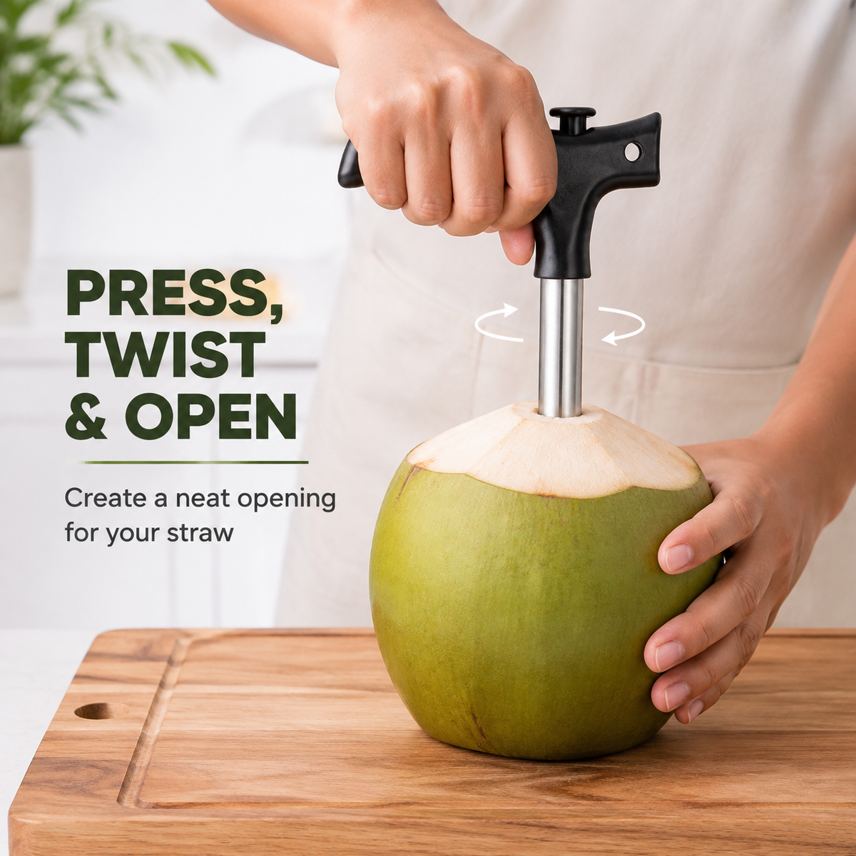 Cocovelle C7 – Fresh Coconut Access Kit, Onyx Black