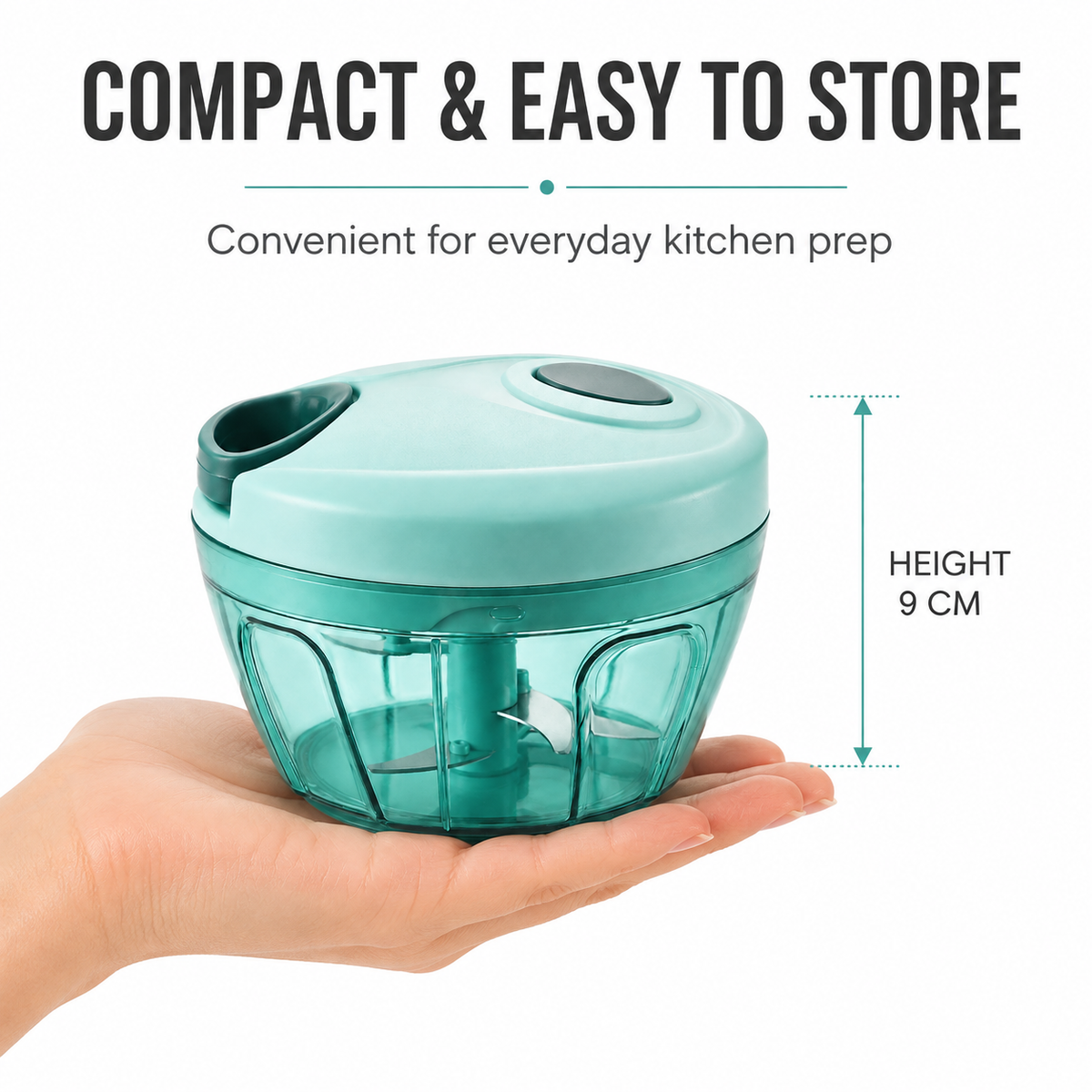 Cordelle M500 – Triple-Edge Manual Prep Bowl, Leaf Green