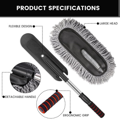 Dustara X65 – Extendable Surface-Care Wand, Graphite Grey