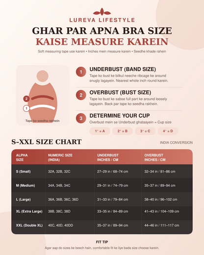 Women’s Cotton Air Bra Pack of 3 – White, Peach & Black